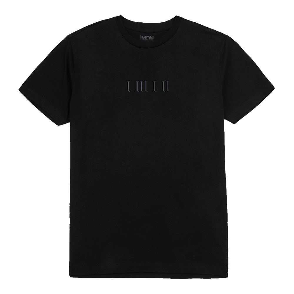 Image of I III I II BLACK TSHIRT