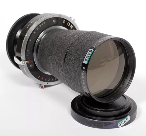 Image of Komura 500mm F7 tele lens in Copal #3 shutter #5350 covers 4X5