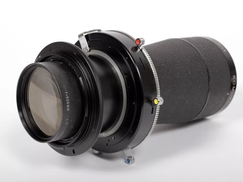 Image of Komura 500mm F7 tele lens in Copal #3 shutter #5350 covers 4X5