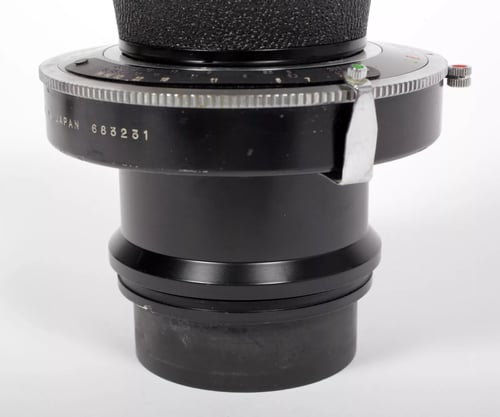 Image of Komura 500mm F7 tele lens in Copal #3 shutter #5350 covers 4X5