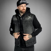 Image 6 of ONLY DEATH Sleeveless Denim Jacket