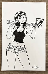 ORIGINAL ART: Hazy Pin-Up