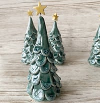 Image 1 of Handmade Ceramic Christmas Tree with Yellow Star (3)