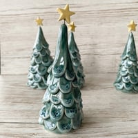 Image 3 of Handmade Ceramic Christmas Tree with Yellow Star (3)