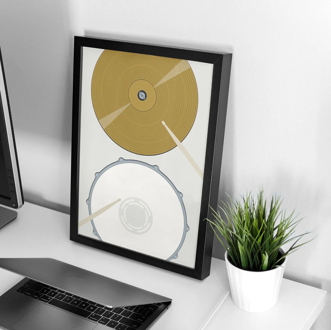 Image of Drum Print - Drummer Music Poster