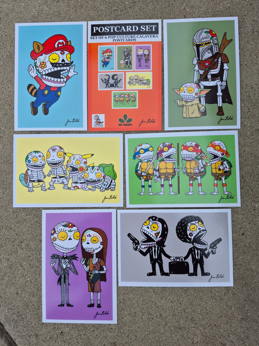 Pop Culture Calaveras Postcard Set 