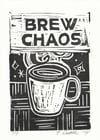 Brew Chaos Block Print