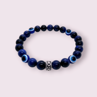 Image 1 of Blue Evil Eye • Lapis Lazuli Tigers Eye 