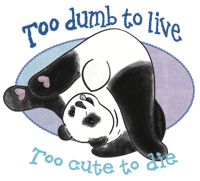Image 2 of Too Dumb To Live, Too Cute to Die sticker