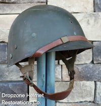 Image 10 of M2 D-bale 101st Airborne 506th 2nd Bn. Captain Helmet Front Seam Paratrooper Liner. (Original parts)