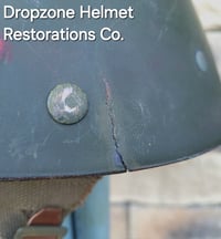 Image 17 of M2 D-bale 101st Airborne 506th 2nd Bn. Captain Helmet Front Seam Paratrooper Liner. (Original parts)