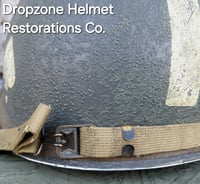 Image 9 of M2 D-bale 101st Airborne 506th 2nd Bn. Captain Helmet Front Seam Paratrooper Liner. (Original parts)