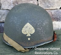 Image 2 of M2 D-bale 101st Airborne 506th 2nd Bn. Captain Helmet Front Seam Paratrooper Liner. (Original parts)