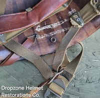 Image 14 of M2 D-bale 101st Airborne 506th 2nd Bn. Captain Helmet Front Seam Paratrooper Liner. (Original parts)