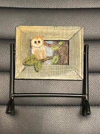 Image 2 of Owl brooch with picture brooch holder