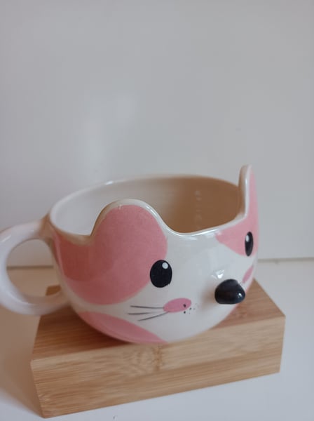 Image of Tasse chat rose