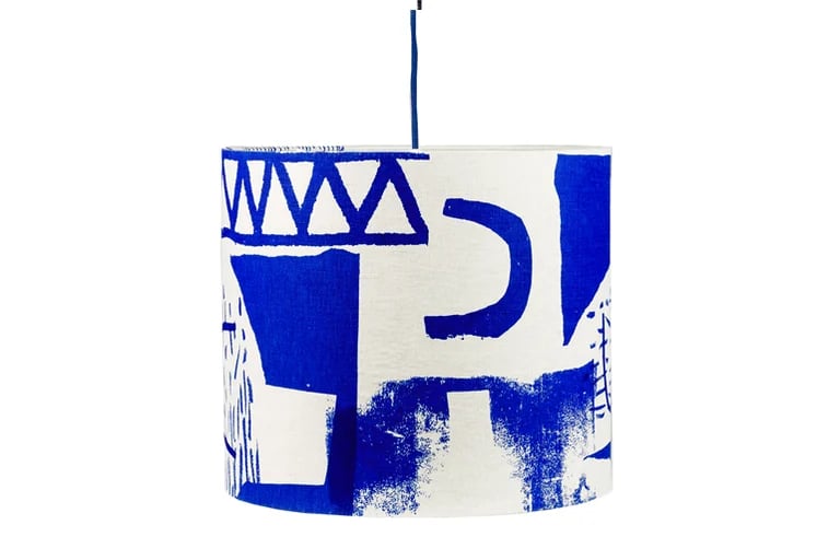 Image of 'Assemble/Configure' Cobalt Shade - Diam 35 x h 30 cm