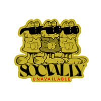 Socially Unavailable Cats (sticker)