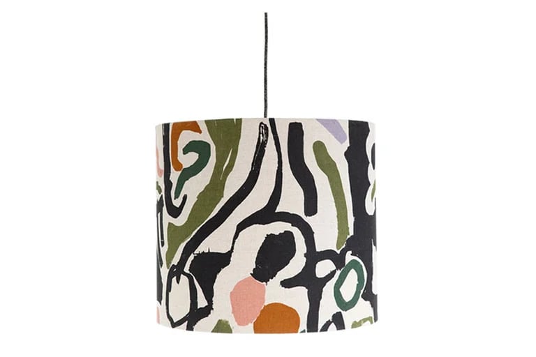 Image of 'Cove' Lampshade Moss- Land Collection