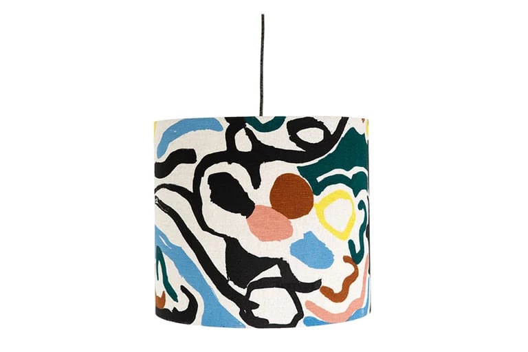 Image of 'Cove' Lampshade Blue- diam 45 x H 40 cm 