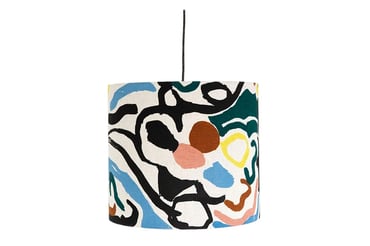 Image of 'Cove' Lampshade Blue- diam 45 x H 40 cm 