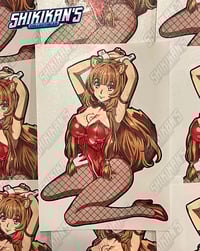 Image 1 of Raph Bunny Sitting 6" Vinyl Sticker **LOW STOCK**