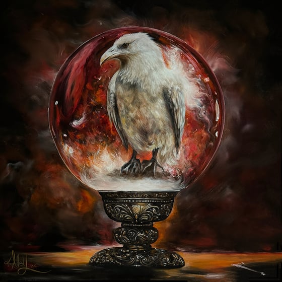 Image of "White Raven" Original painting