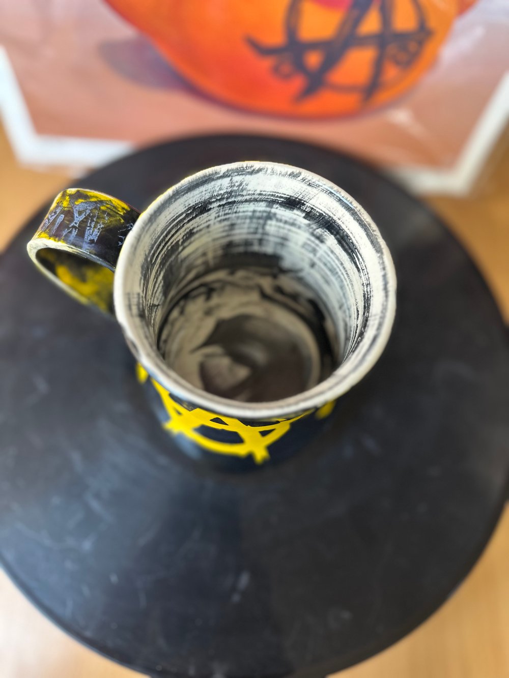 A' Yellow Mug 