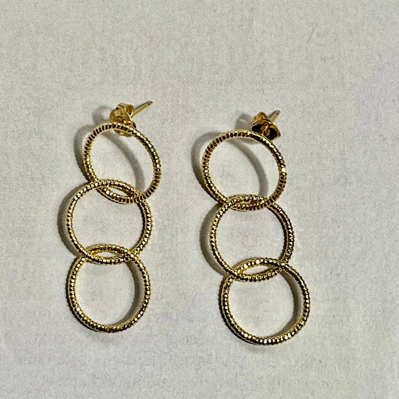 Image of Boucles d'oreilles Lili triples