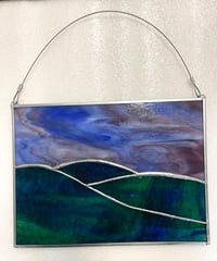 Image 2 of Mountain panel with evening sky 