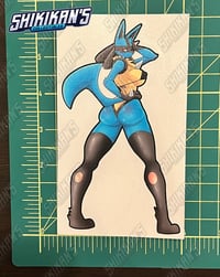 Image 3 of Lewd Lucario 6" Vinyl Sticker