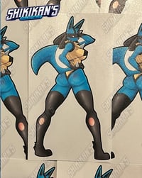 Image 2 of Lewd Lucario 6" Vinyl Sticker