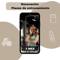 Renovación Combo Planes de entrenamiento