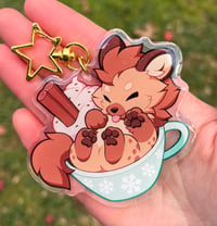 Image 1 of Hyena Cocoa (Double-Sided 3" Keychain)