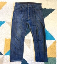 Image 1 of Engineered Garments indigo dyed denim jeans, made in USA, size 32 (fits 34”)