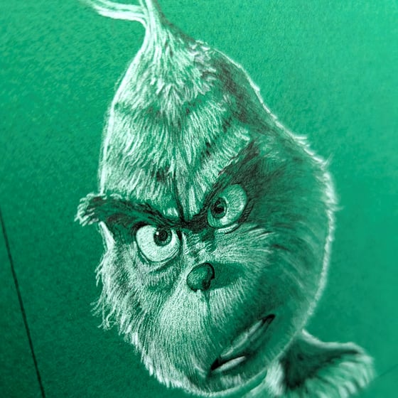 Image of THE GRINCH GREEN SERIES DRAWING STUDY