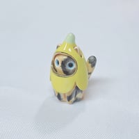 Image 2 of Banana Tortie Cat Ceramic Figurine 