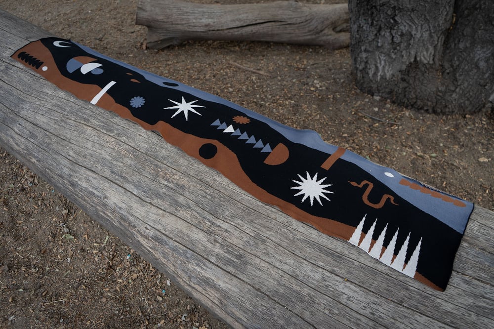 Image of Cosmic Desert Knit Scarf
