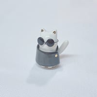 Image 2 of Gojo cat ceramic figurine 