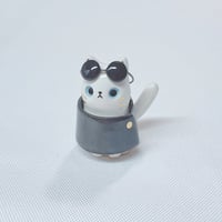 Image 1 of Gojo cat ceramic figurine 