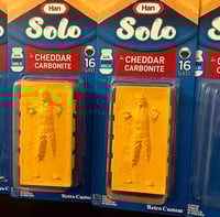 Image 2 of Han Solo In Cheese Carbonite Toy On Custom Card