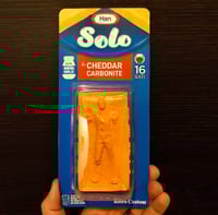 Image 1 of Han Solo In Cheese Carbonite Toy On Custom Card