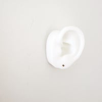 Image 3 of Little Dot Post Earring-14k