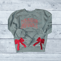 Image 1 of Viral Side Bow Sweatshirt