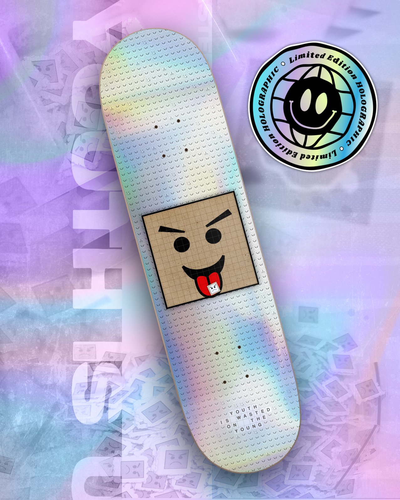 Image of HOLOGRAPHIC Box Head Acid Tab
