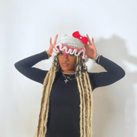 Image 3 of Bow Fluff Hat