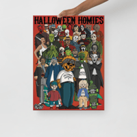 Image 2 of Halloween Homies "18x24 Canvas Print"