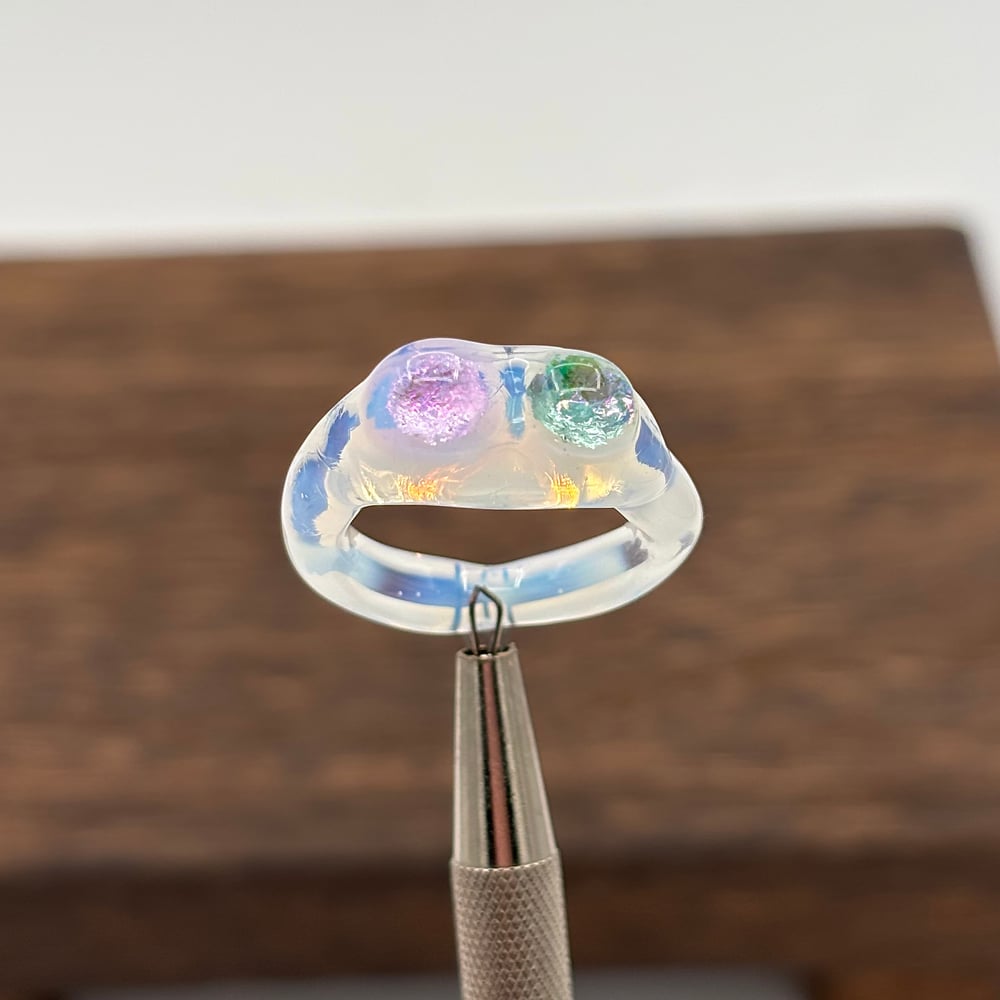 Image of ghost frog ring 