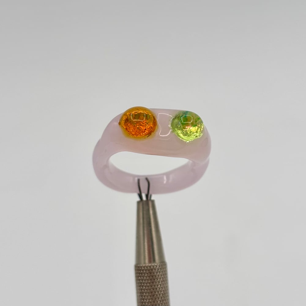Image of tutti frutti frog ring 