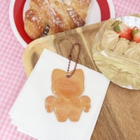 Image 2 of Daddy Toast Puffy Keychain